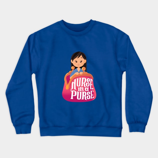 Nurse in a Purse v4 Crewneck Sweatshirt by hayungs